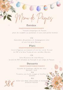 Menu de Pâques