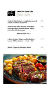 Menu du week-end