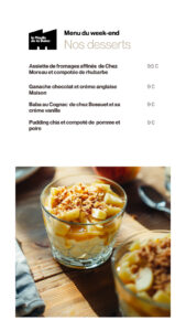 Menu du week-end